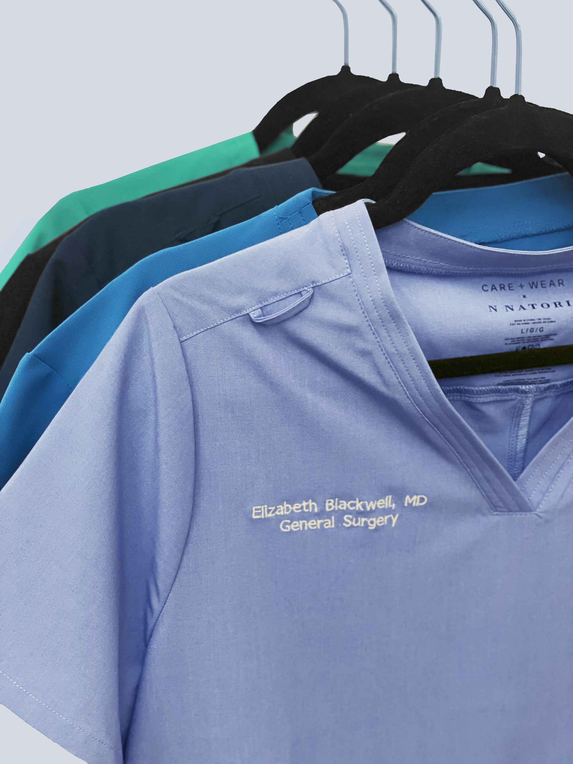 embroidered scrubs