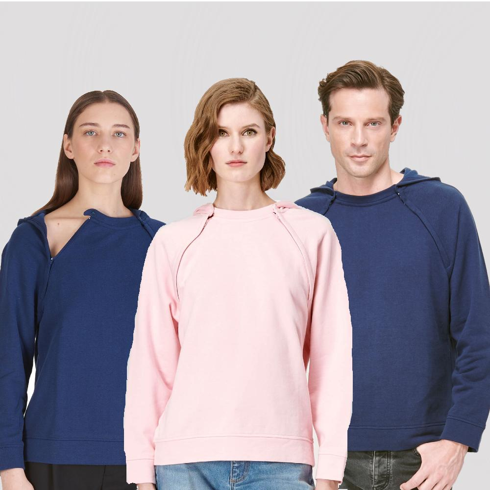 Chest Port Access Hoodies by Oscar de la Renta | Care+Wear