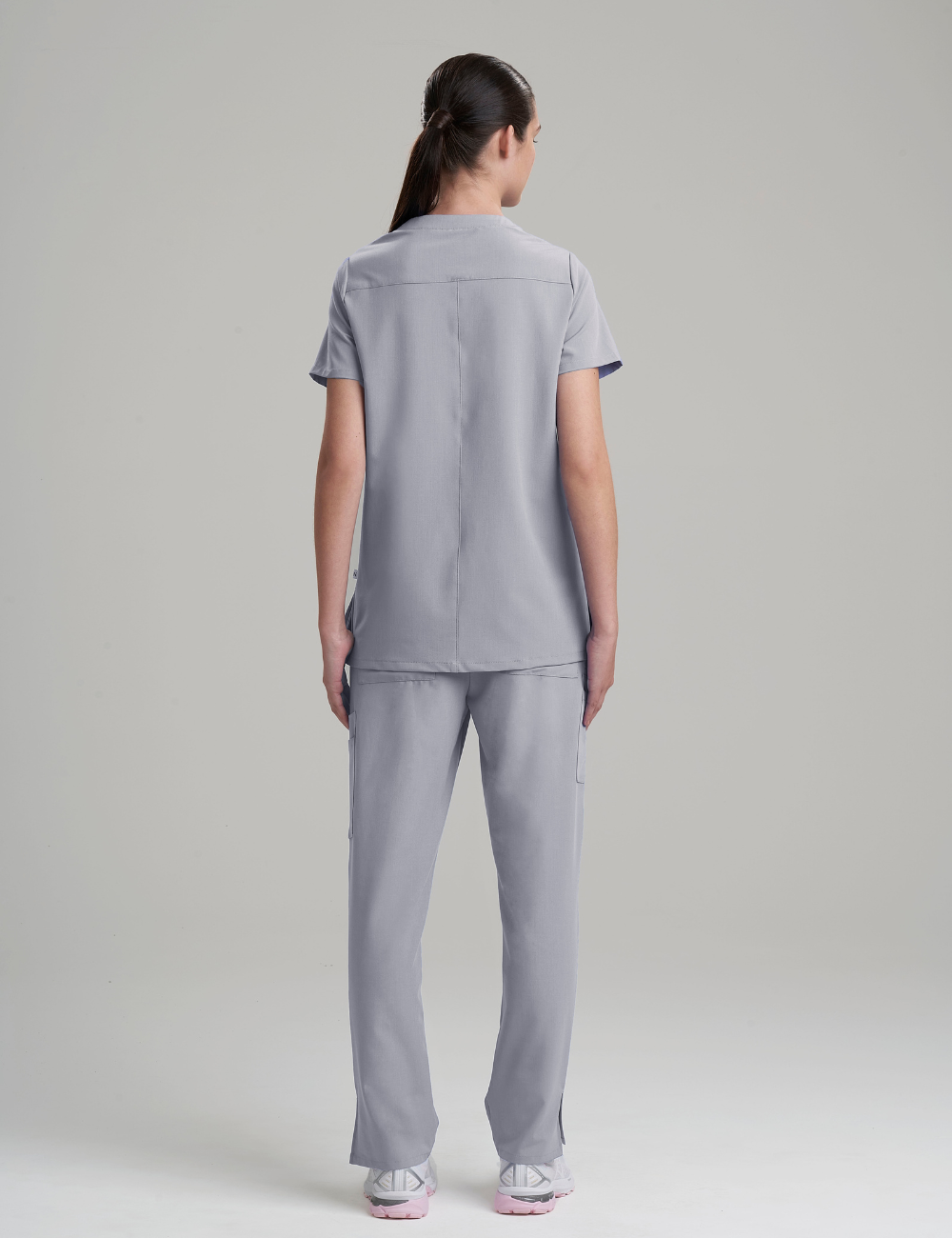 Womens 3-Pocket V-Neck Scrub Top