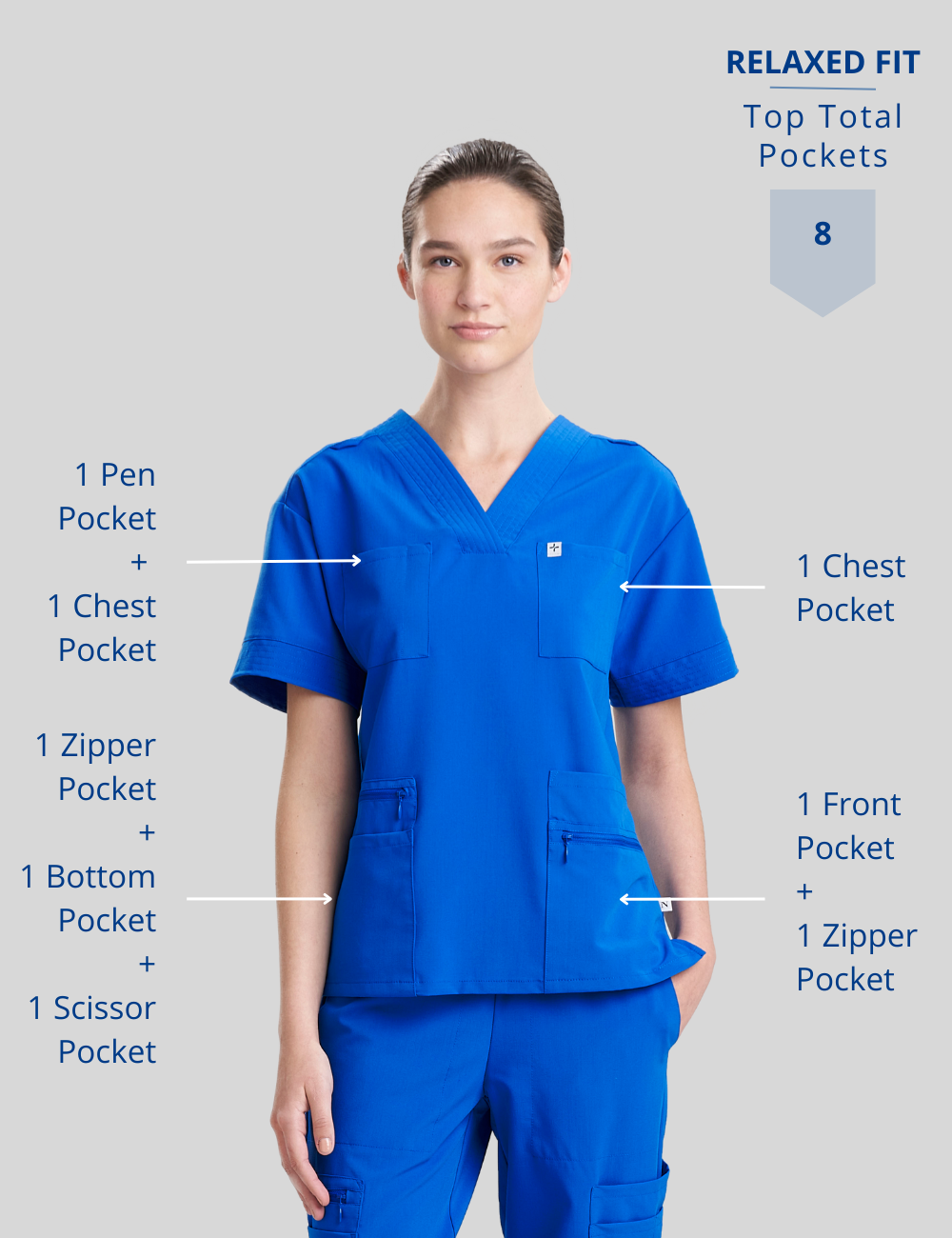 Womens Pro Scrub Top