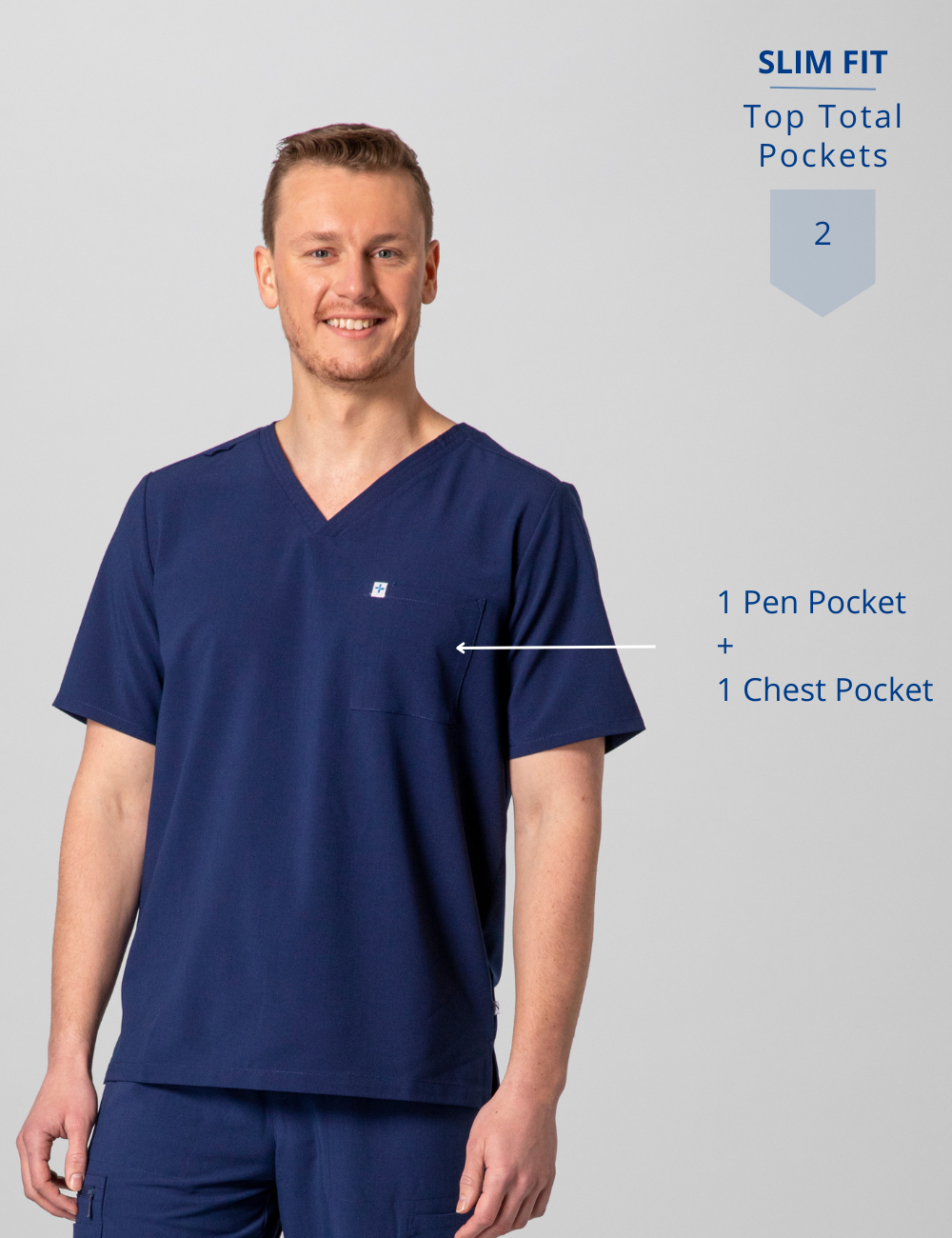 Men's Essential Scrub Top