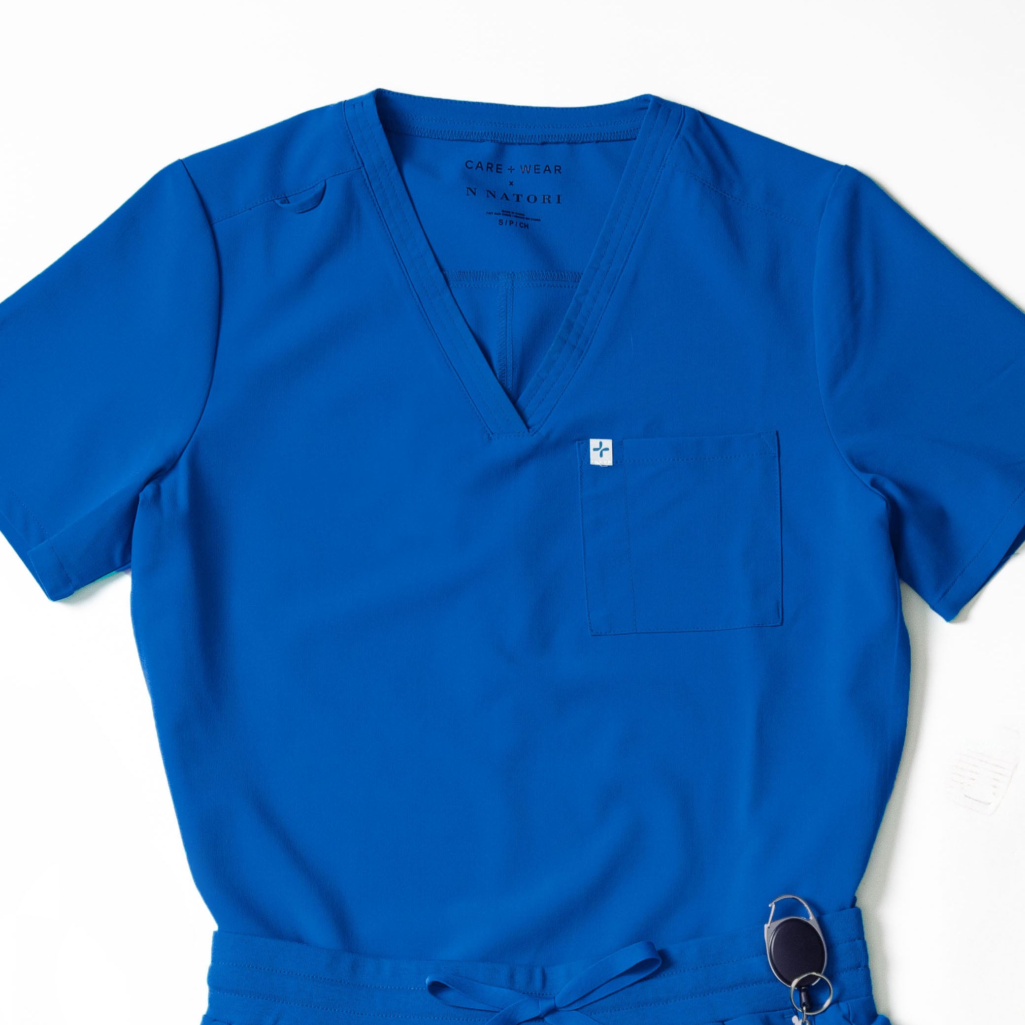 Womens 3-Pocket V-Neck Scrub Top