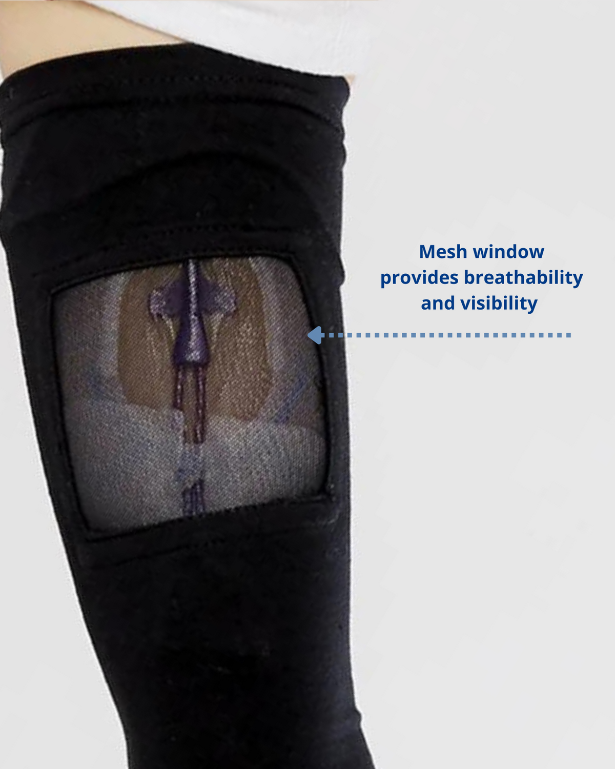 Premium marine PICC Line Sleeve from Care+Wear, offering reliable coverage and a soothing color choice.