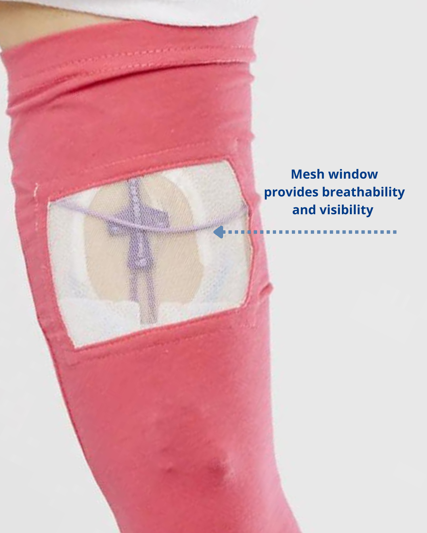 Care+Wear Classic Long PICC Line Sleeve in sleek black, offering durable protection with a timeless design.