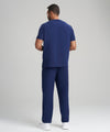 Branded Mens 3-Pocket V-Neck Scrub Top & Straight Leg Scrub Pants