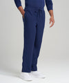 Branded Mens 3-Pocket V-Neck Scrub Top & Straight Leg Scrub Pants