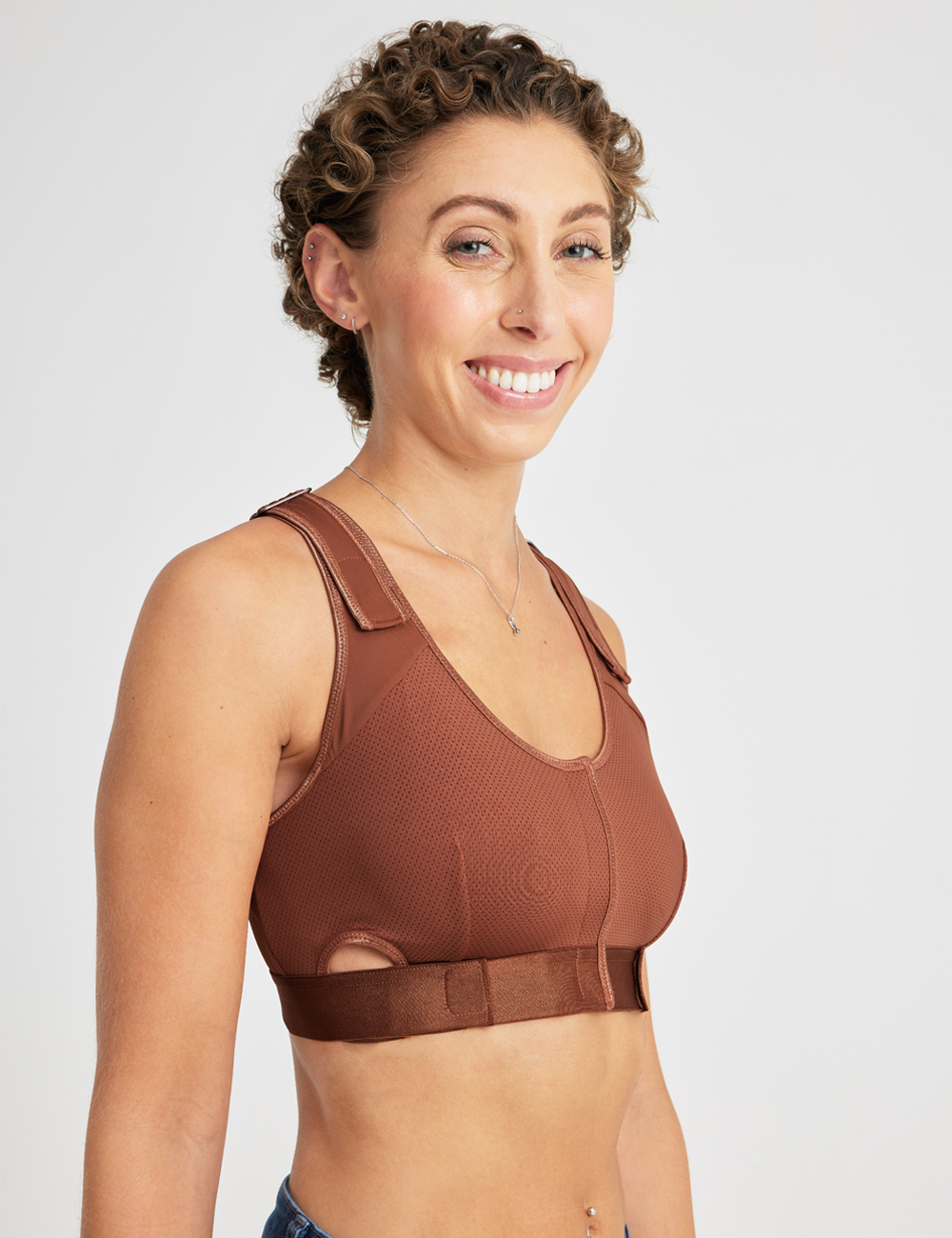 Leopard-patterned Believer Bra designed for mastectomy recovery, offering both flair and functional support.