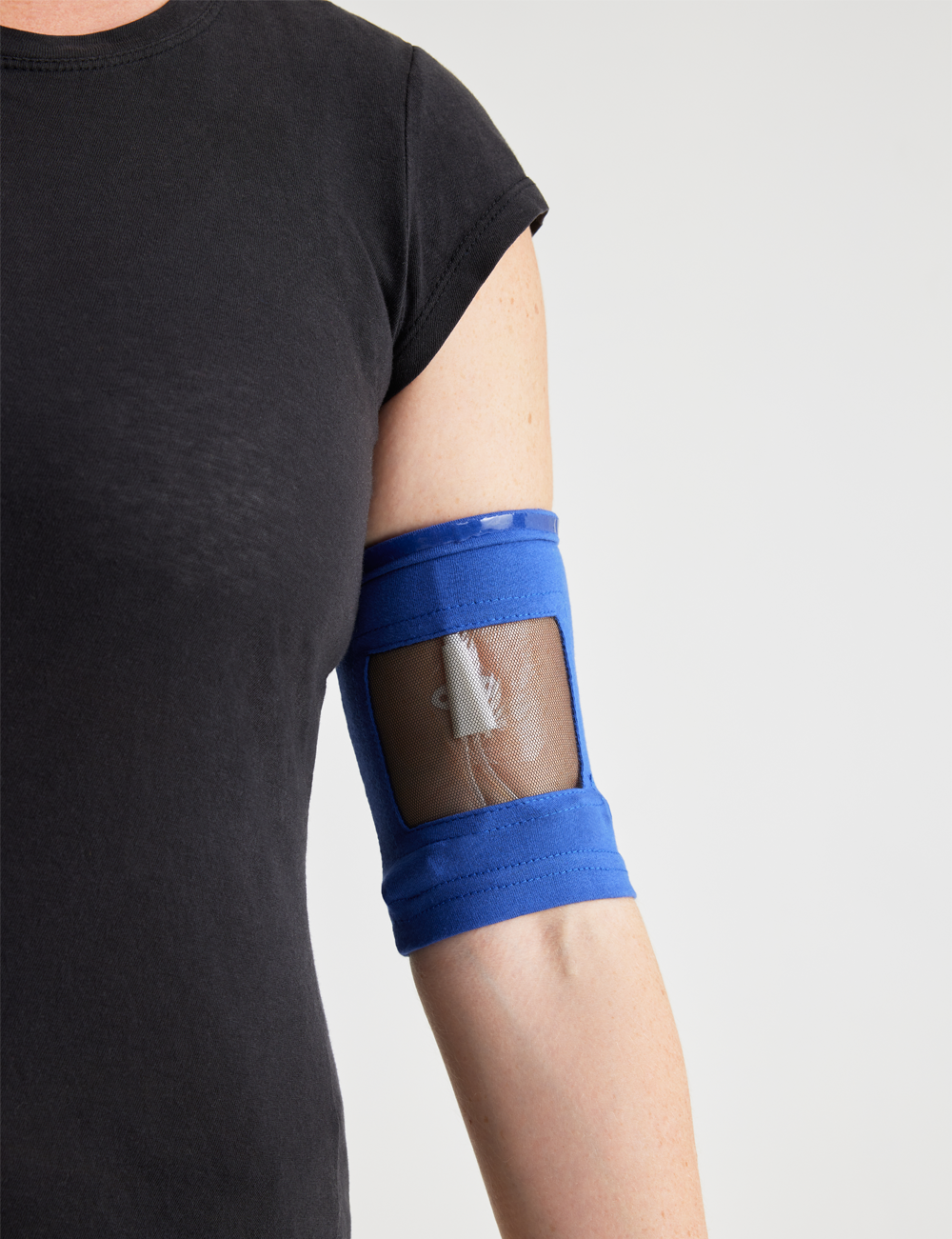 Ultra Grip PICC line cover in navy, offering a classic color with secure, comfortable protection.