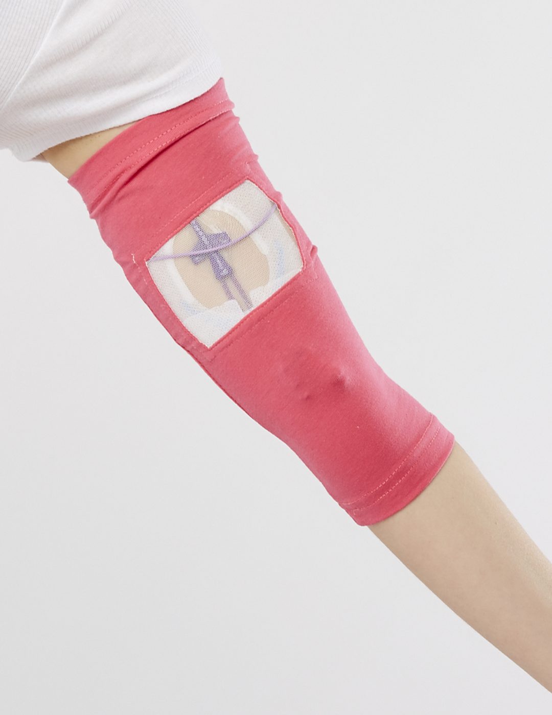 Care+Wear Classic Long PICC Line Sleeve in sleek black, offering durable protection with a timeless design.