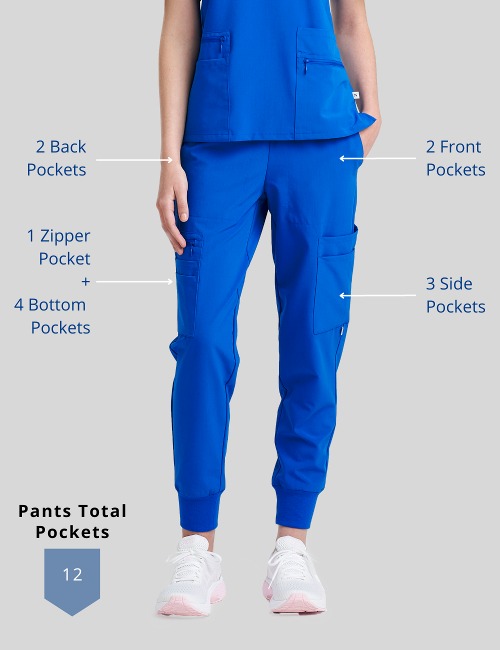 Women’s 12-Pocket Scrub Jogger Pants