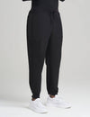 Men's jogger scrub pants in black, offering a sleek design and versatile utility for medical use