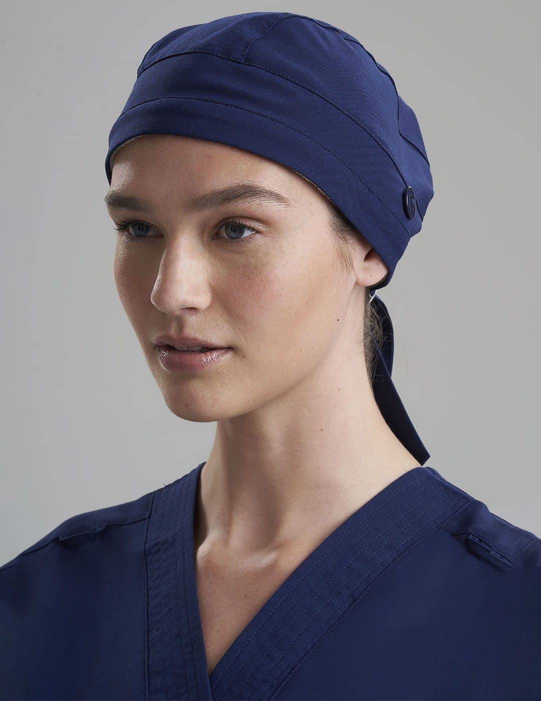 Unisex surgical scrub cap in ceil, offering a comfortable fit and professional style for healthcare settings.