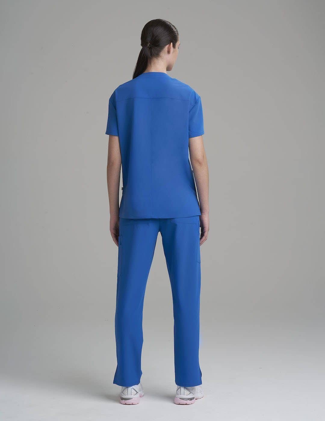 Limited edition ceil women&#39;s scrub top with three pockets, designed for comfort and convenience during long shifts