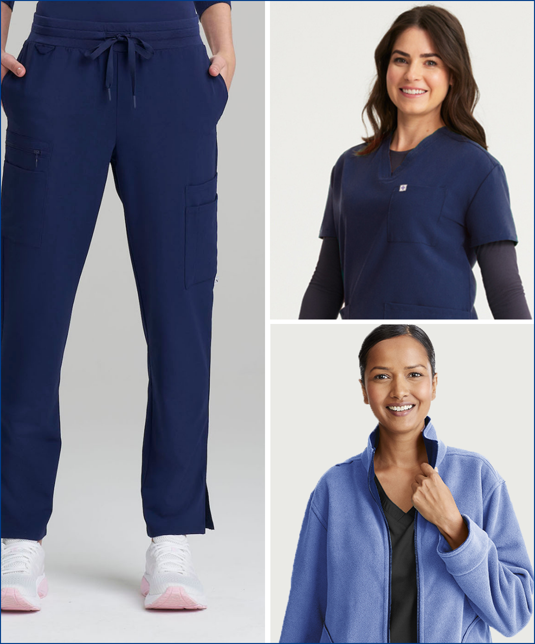 Womens scrubs set with Straight Leg Pants