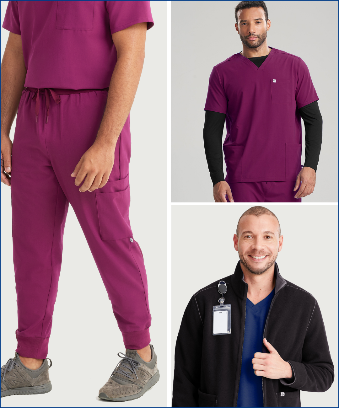 Mens Healthcare Cozy Collection Bundle with Jogger Pants