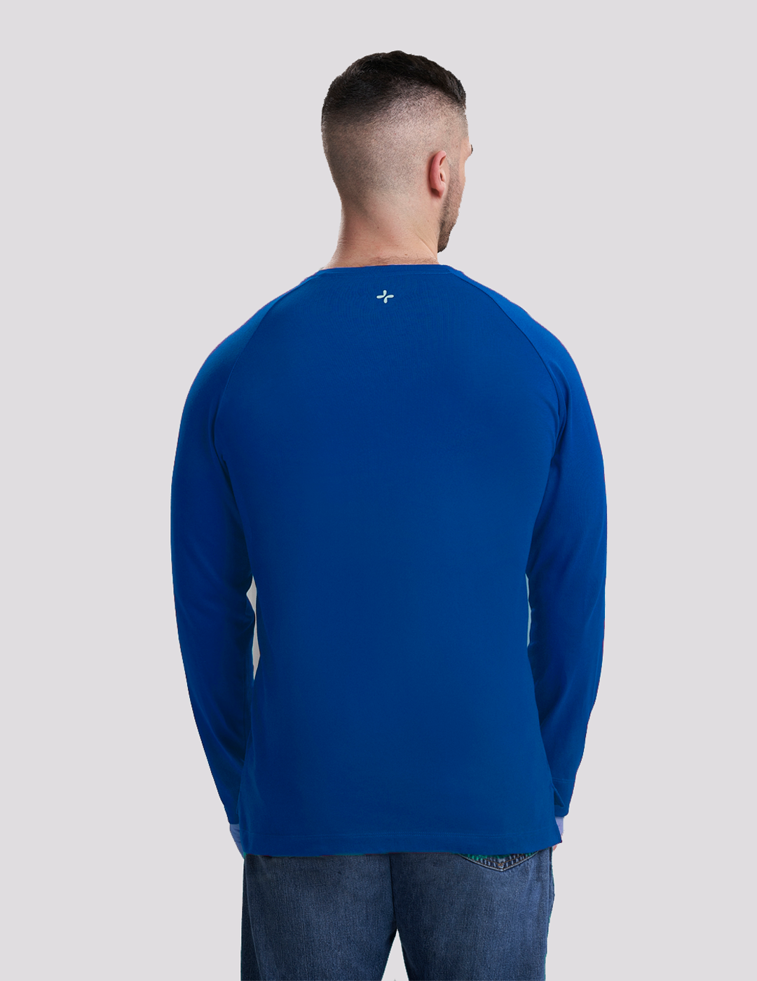 Men&#39;s chest port access shirt in black, blending sleek style with essential medical functionality.